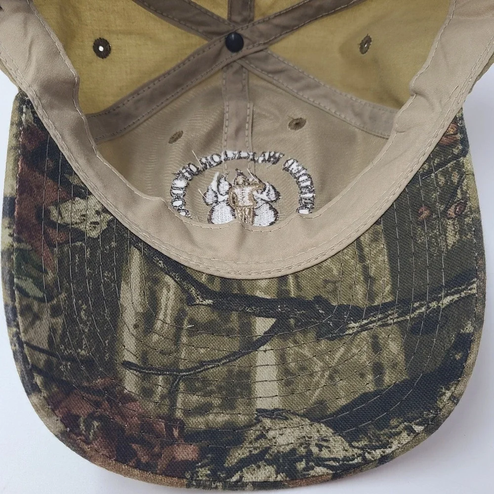 Wounded Warrior Outdoors Hat Strapback (Fits Small) Brown Camo Brim Casual Men‎